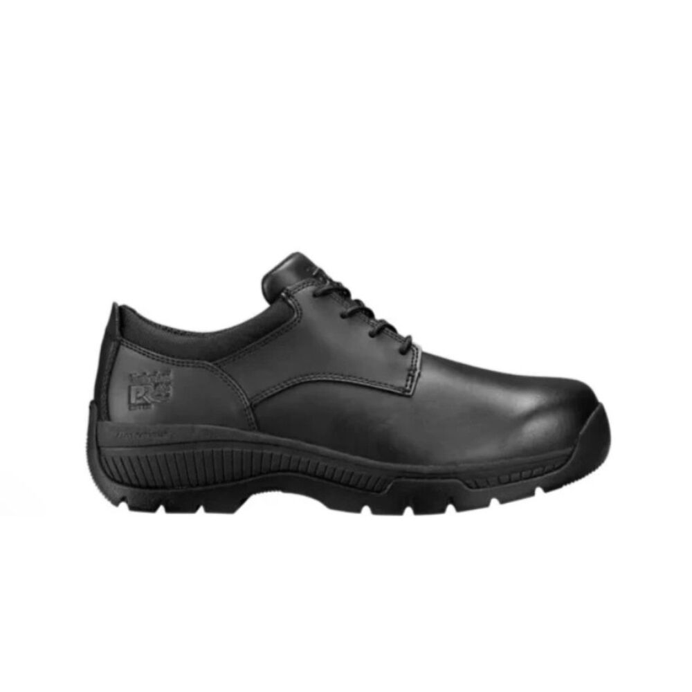 Timberland PRO Men's Valor Black Leather Work Oxfords - Size 10W